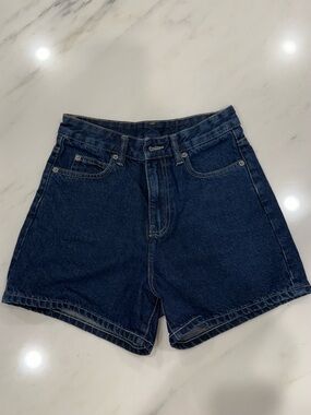 Dr Denim High-Rise Women’s Shorts - Dark Blue